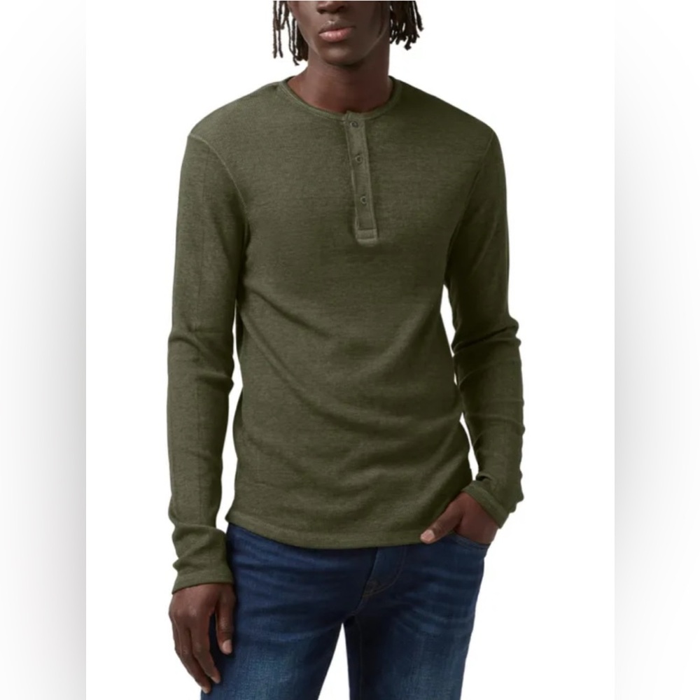 Buffalo DAVID BITTON Men's Kitpat Waffle Long Sleeve Henley